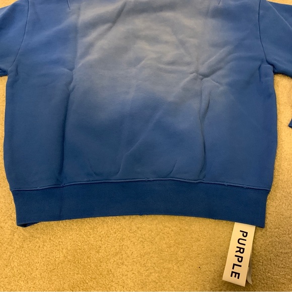 Purple Brand New York City Victoria Blue Sweatshirt Long Sleeve Mens Size M NEW - Picture 13 of 16